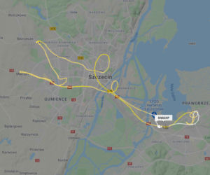 Tajemniczy helikopter nad Szczecinem