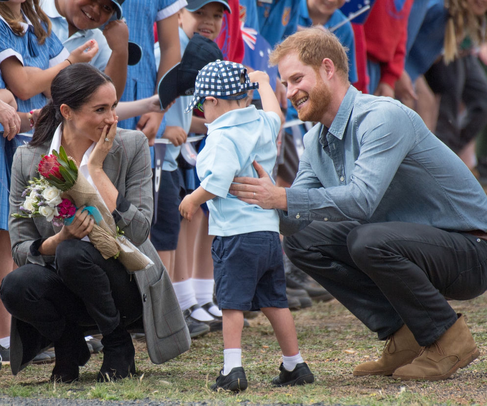 Meghan Markle i książę Harry z dziećmi