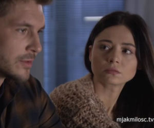 	M jak miłość odc. 1589. Iza (Adriana Kalska), Marcin (Mikołaj Roznerski