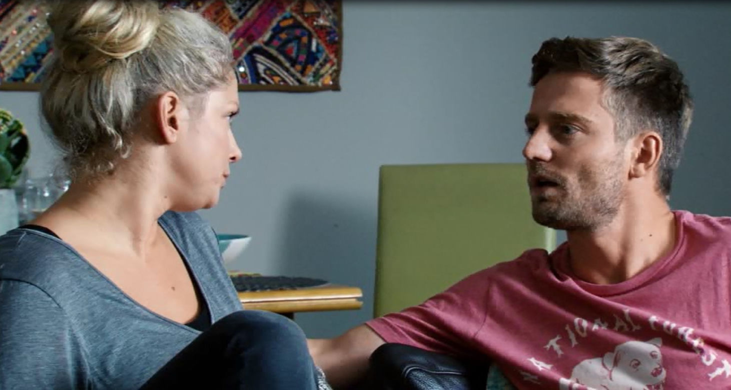Przyjaciółki 6 sezon odc. 72. Patrycja (Joanna Liszowska), Michał (Marcin Rogacewicz)