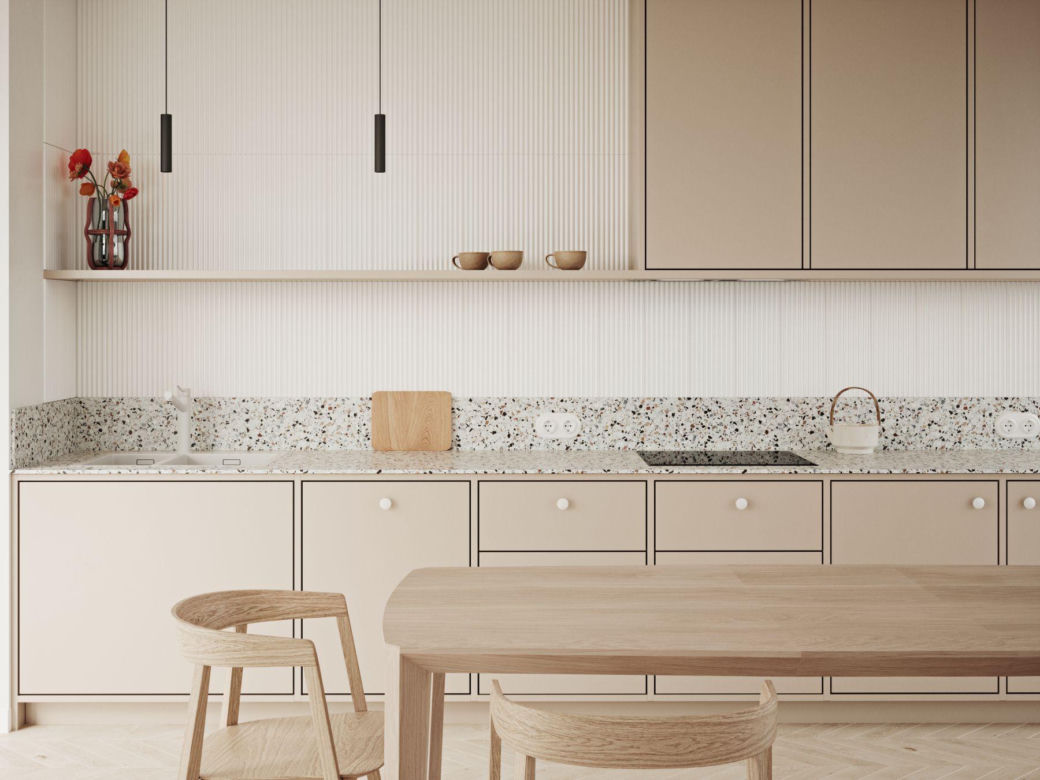 Beżowa kuchnia