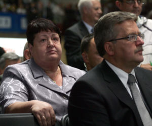 Henryka Krzywonos i Bronisław Komorowski 