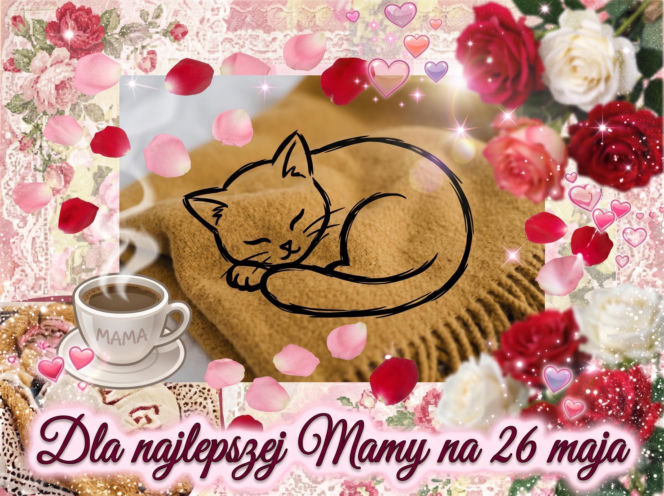 Kartka z życzeniami na Dzień Mamy