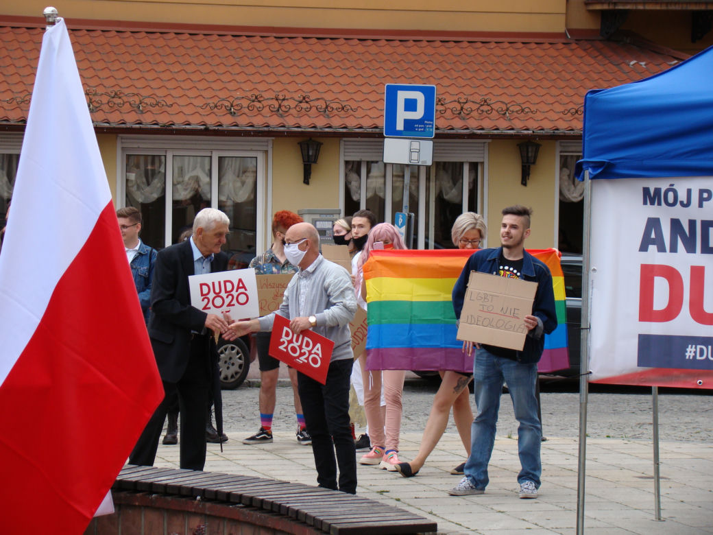 LGBT to nie ideologia - protest podczas wizyty Beaty Szydło