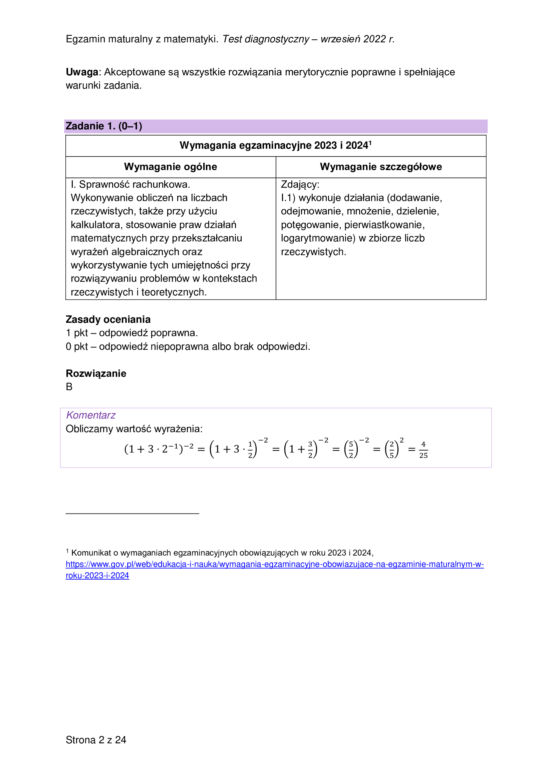 Matura próbna 2023: Matematyka. Oficjalne odpowiedzi CKE