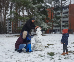 Pierwszy zimowy dzień tej jesieni w Lesznie
