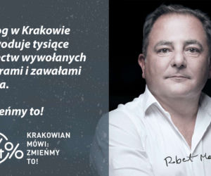 W Krakowie na Brackiej mieszka smog. Gwiazdy w kampanii 94 procent [GALERIA]