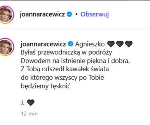 Gwiazdy żegnają Agnieszkę Maciąg