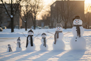 Bałwany w Lublinie podbiły osiedle. Kto inspirował rodzinę Wrońskich?