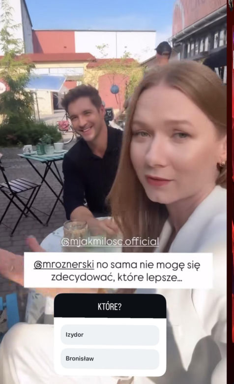 M jak miłość. Marcin (Mikołaj Roznerski), Elżbieta Domańska (Katarzyna Dąbrowska)