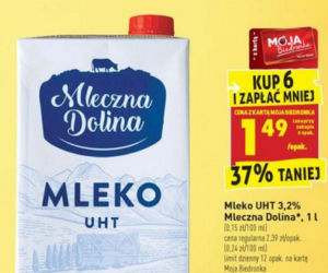 mleko UHT 3,2 proc. 1,49 zł/l