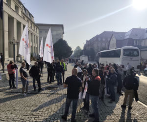 Górnicy protestują przeciw zwolnieniom