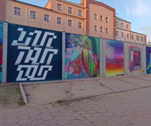 Street-art na murach aresztu