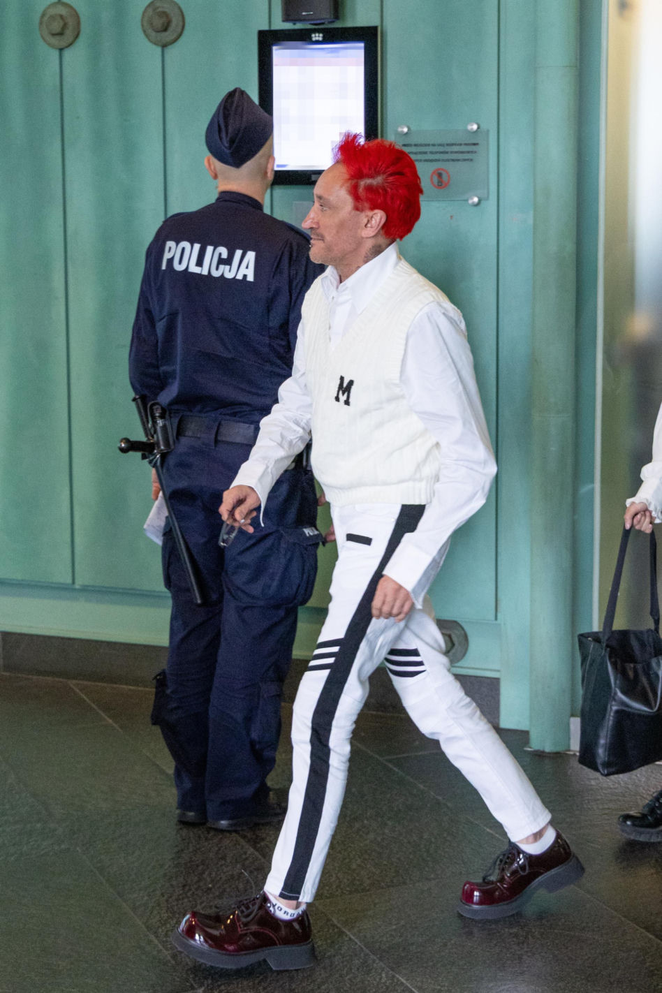 Michał Wiśniewski w sądzie. Nie miał czasu, żeby się przebrać