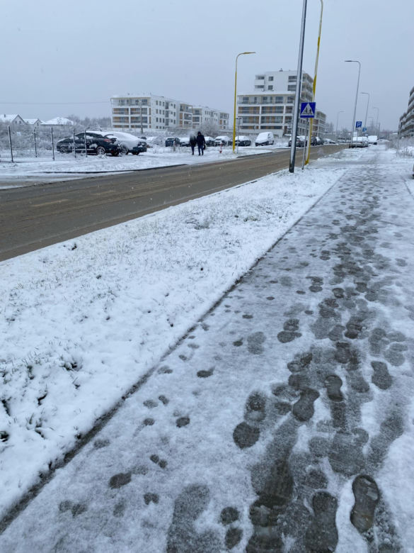 Kwietniowe opady śniegu w Lublinie