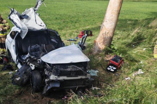 Dramatyczny wypadek na DK60. Trzy osoby trafiły do szpitala