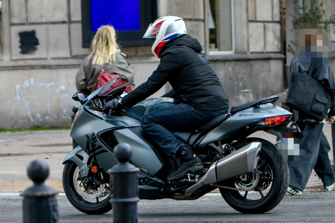Hubert Urbański na motorze