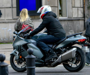 Hubert Urbański na motorze
