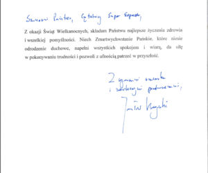 Życzenia od Kaczyńskiego