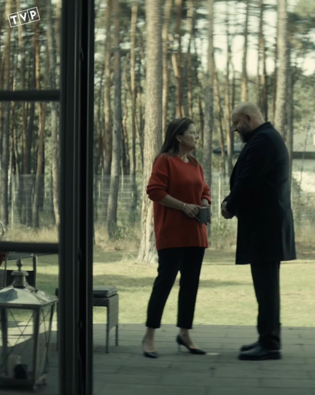 Krew z krwi 3, odc. 1: Carmen Rota-Majewska (Agata Kulesza), Bronek (Szymon Bobrowski)