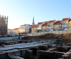 Wykopaliska w miejscu hotelu Arkona