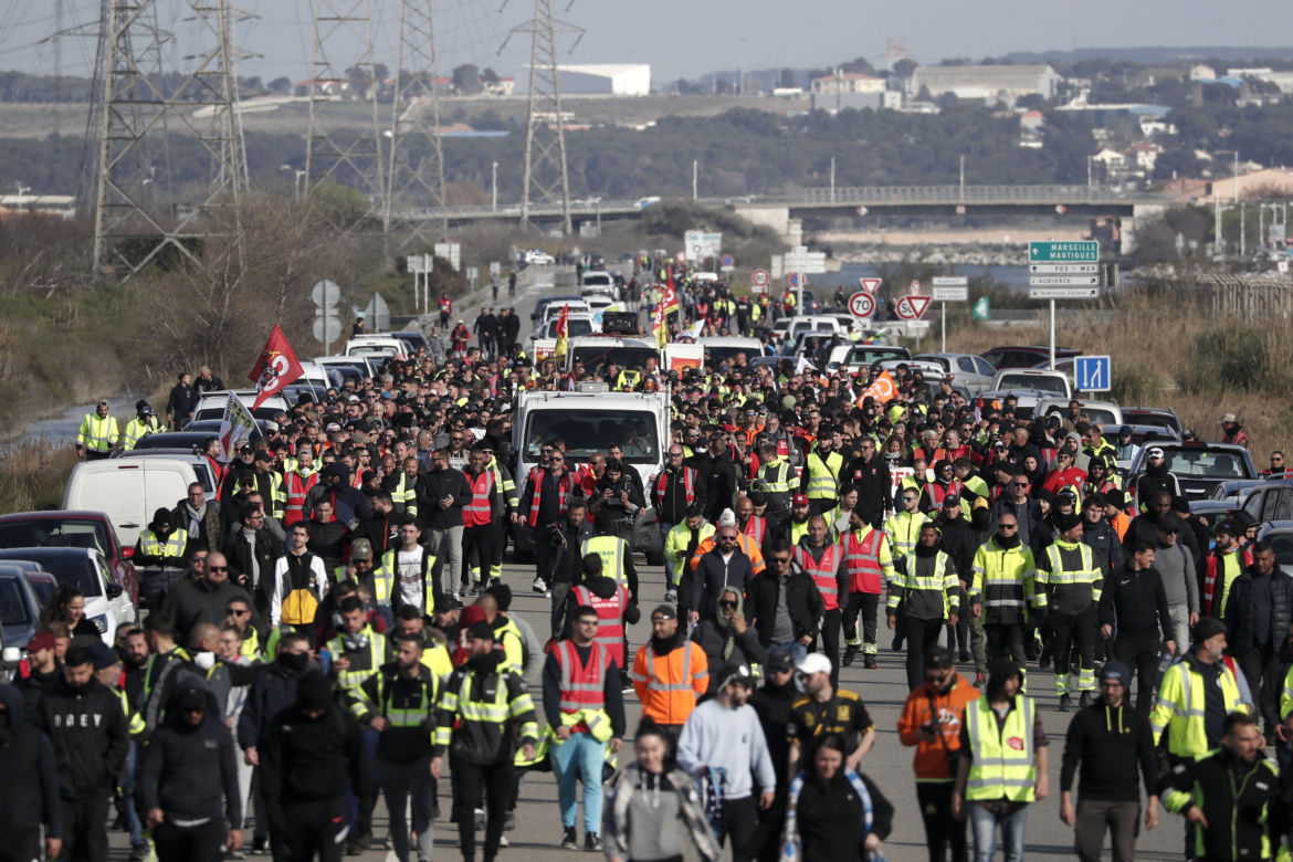 Protest we Francji