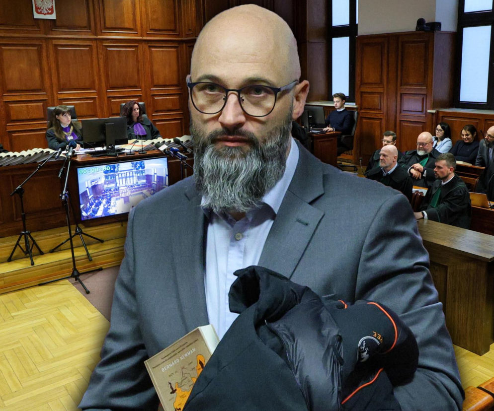 Ks. Olszewski zupełnie odmieniony, bez koloratki, z długą brodą