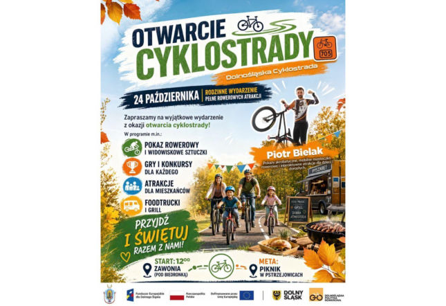 Dolnośląska Cyklostrada 2026. Wielkie otwarcie i piknik rodzinny