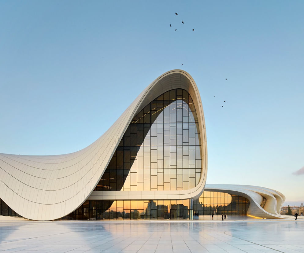Muszla - budynek Centrum Kultury im. Hajdara Alijewa/ Heydar Aliyev Center w Baku