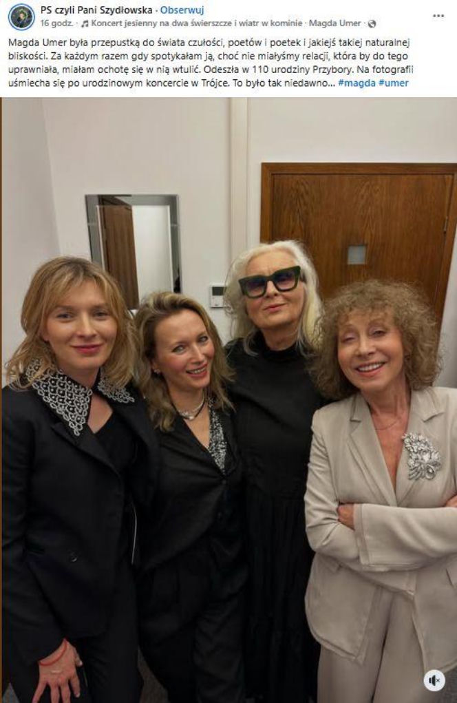 Magda Umer żegnana przez świat artystyczny