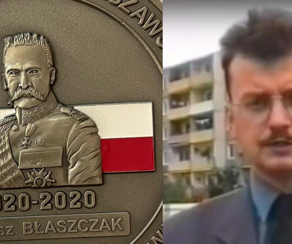 Pamiątkowy coin z ministrem Błaszczakiem. 