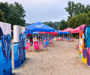 Tak wygląda sztuczna plaża przy Stadionie Śląskim. Rozkręcaliśmy tam imprezę w ramach Eska Summer City