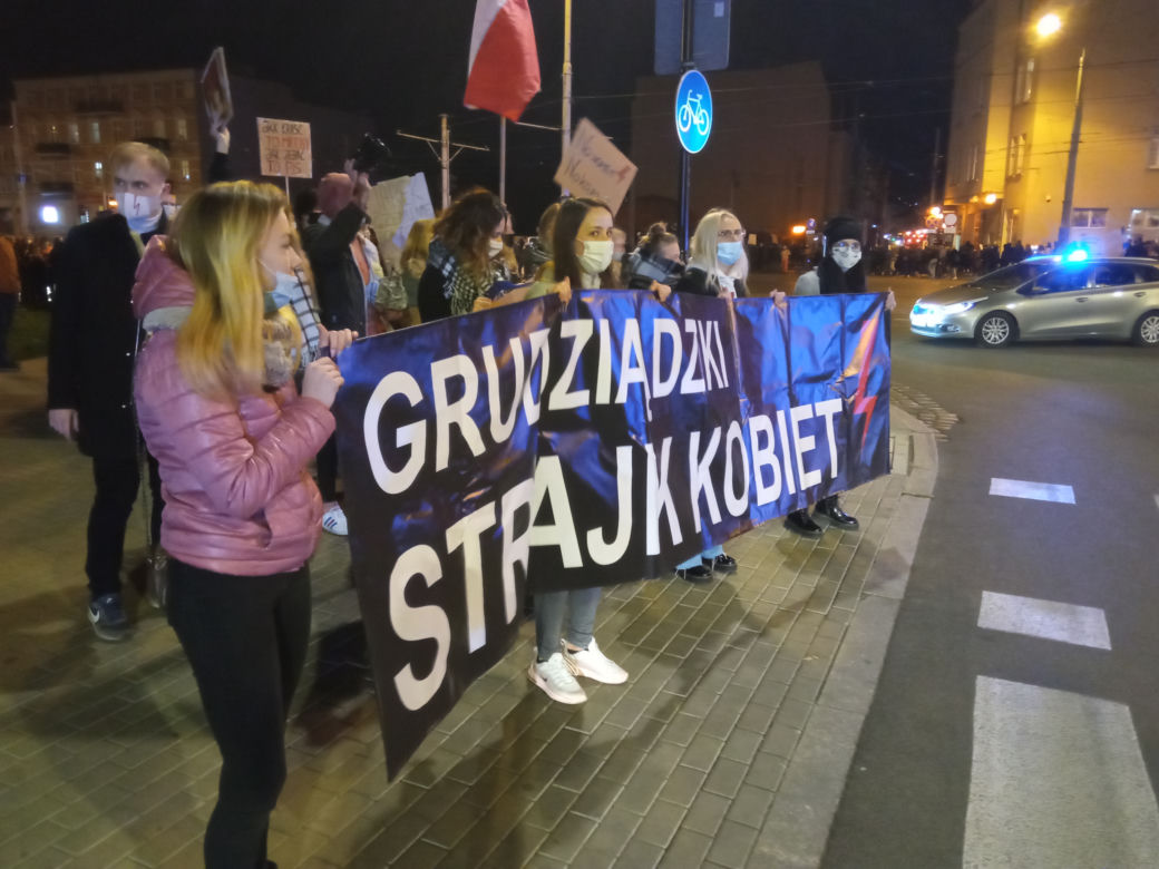 Protest kobiet w Grudziądzu 28.10