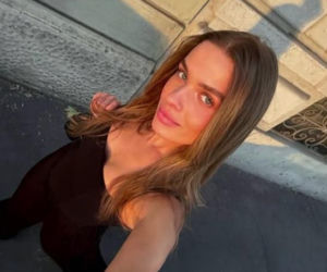 Julia Suryś, zona piłkarza ŁKS Łomża