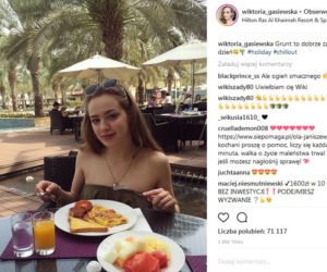 Wiktoria Gąsiewska na Instagramie