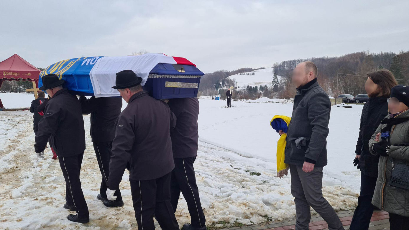 Pożegnali Janusza z Dynowa, który zginął walcząc o wolną Ukrainę
