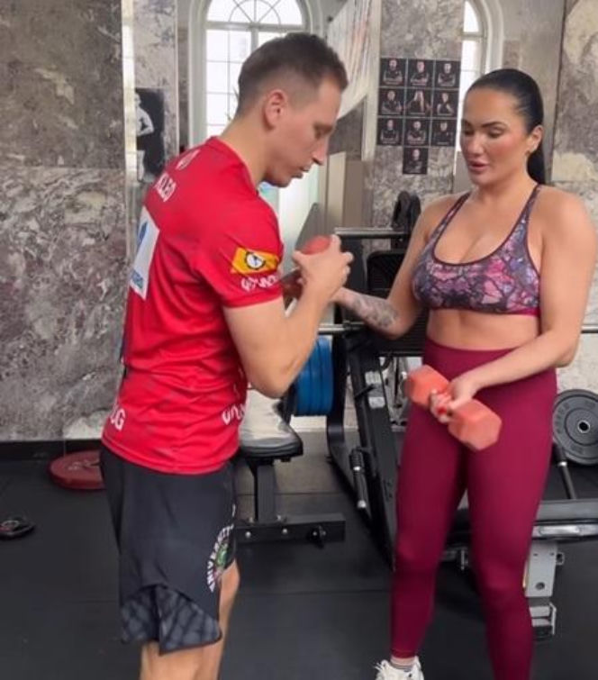 Ewa Brodnicka na treningu