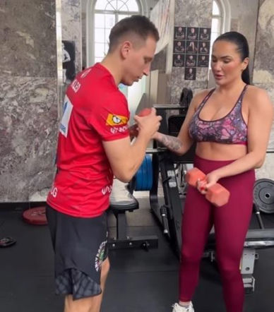 Ewa Brodnicka na treningu