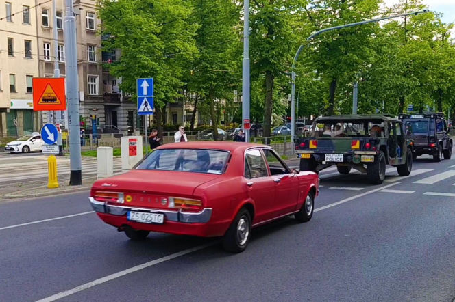 Parada zabytkowych pojazdów w Szczecinie