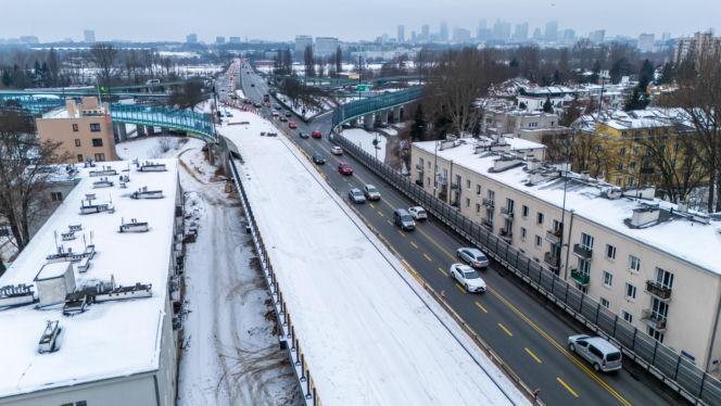 Remont wiaduktów Trasy Łazienkowskiej i al. Stanów Zjednoczonych w Warszawie