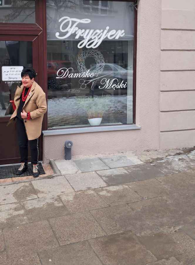 Joanna Senyszyn u fryzjera