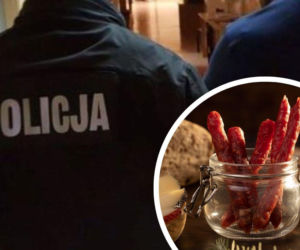 Wyjął nóż, bo nie chciał zapłacić za kabanosy! Groził śmiercią pracownikom sklepu
