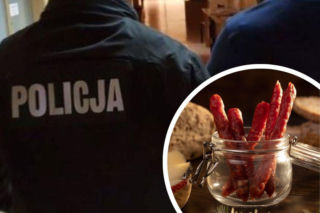 Wyjął nóż, bo nie chciał zapłacić za kabanosy! Groził śmiercią pracownikom sklepu