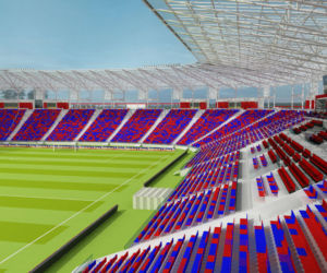 Wizualizacja zmodernizowanego stadionu Pogoni Szczecin