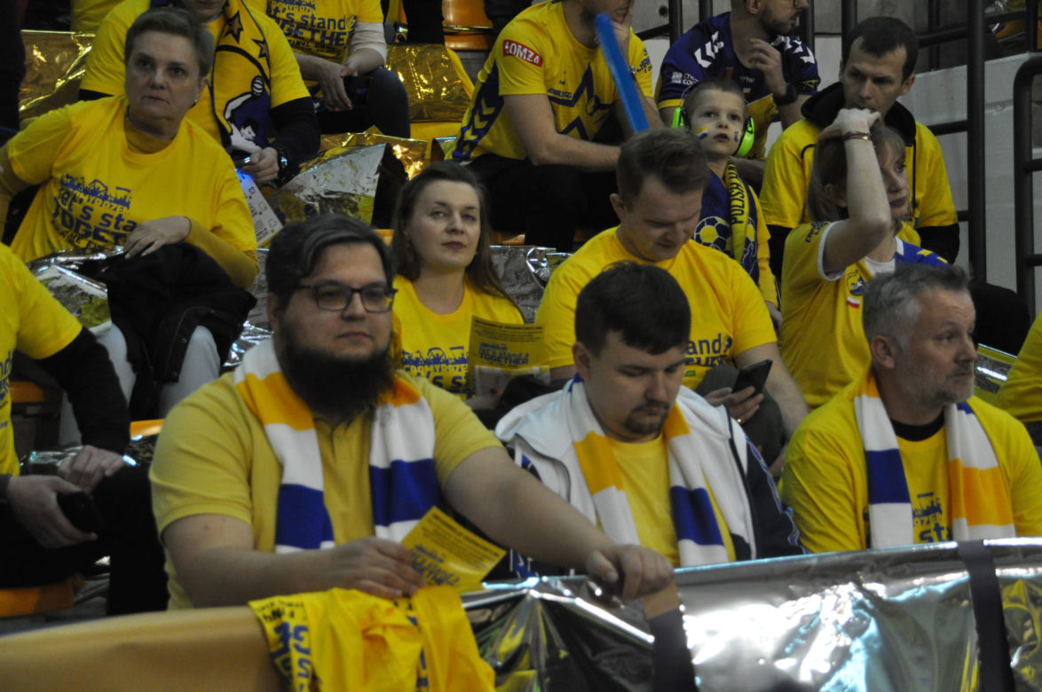 Kibice na meczu Industria Kielce - SC Magdeburg
