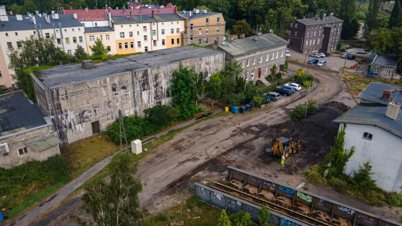 Budowa miejskiej części przystanku Szczecińskiej Kolei Metropolitalnej Stołczyn (Glinki)