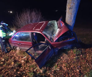 Kiersnówek. Śmiertelny wypadek na DK 66. Zginął kierowca volkswagena [ZDJĘCIA]