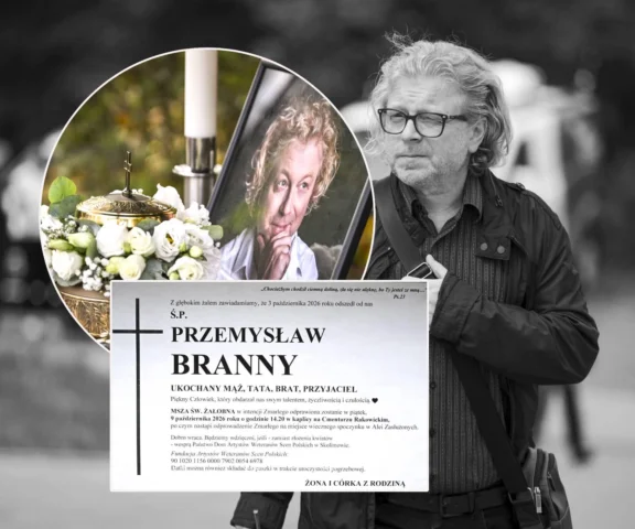 Pogrzeb Przemysława Brannego. Złota urna i ogromne serce z kwiatów