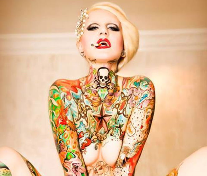 Zobacz najbardziej wytatuowaną modelkę świata