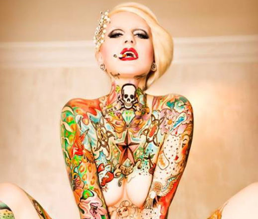 Zobacz najbardziej wytatuowaną modelkę świata